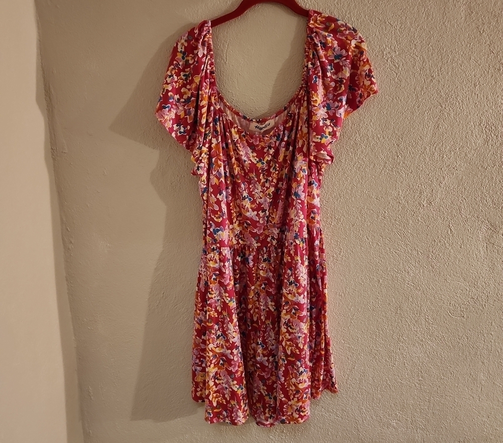Haptics Floral Multicolor Romper Women's Size 3X